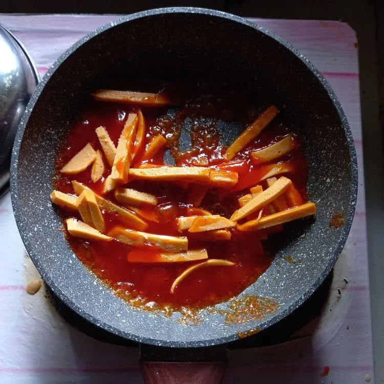 Step 5 Tteokbokki sosis