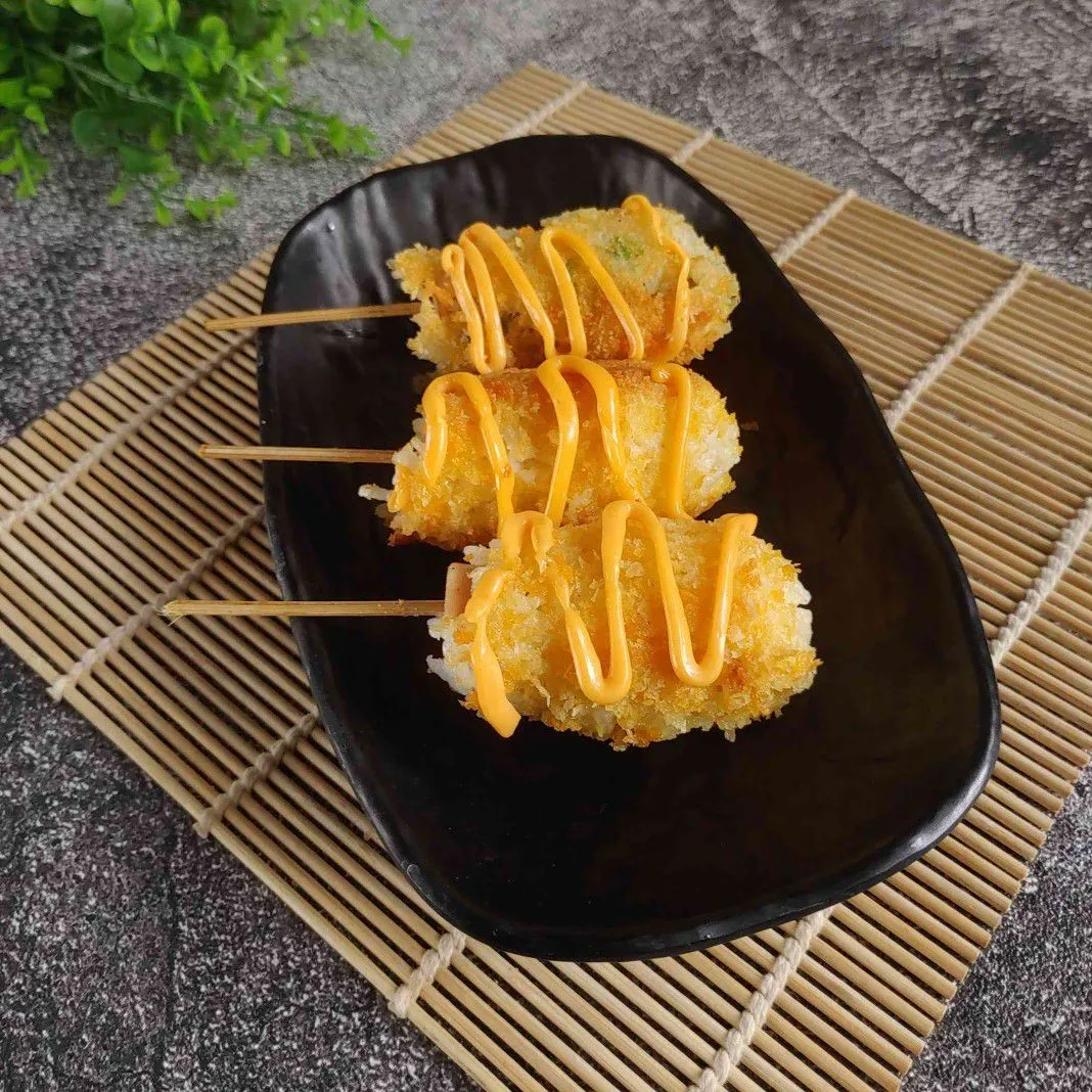 Corndog Nasi Isi Sosis #JagoMasakPeriode4Week7