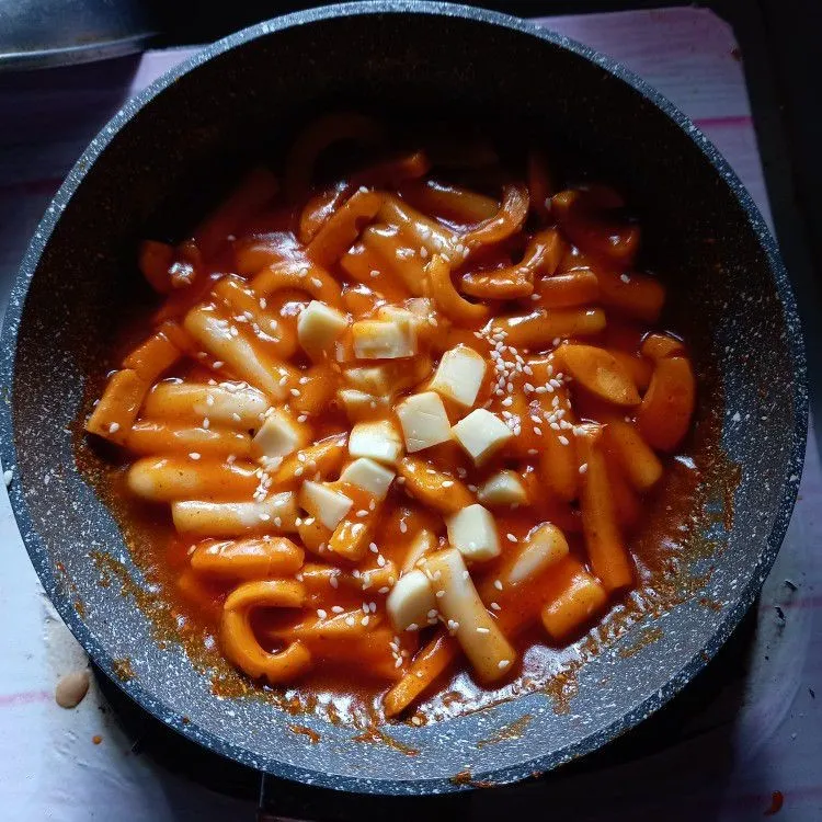 Step 7 Tteokbokki sosis