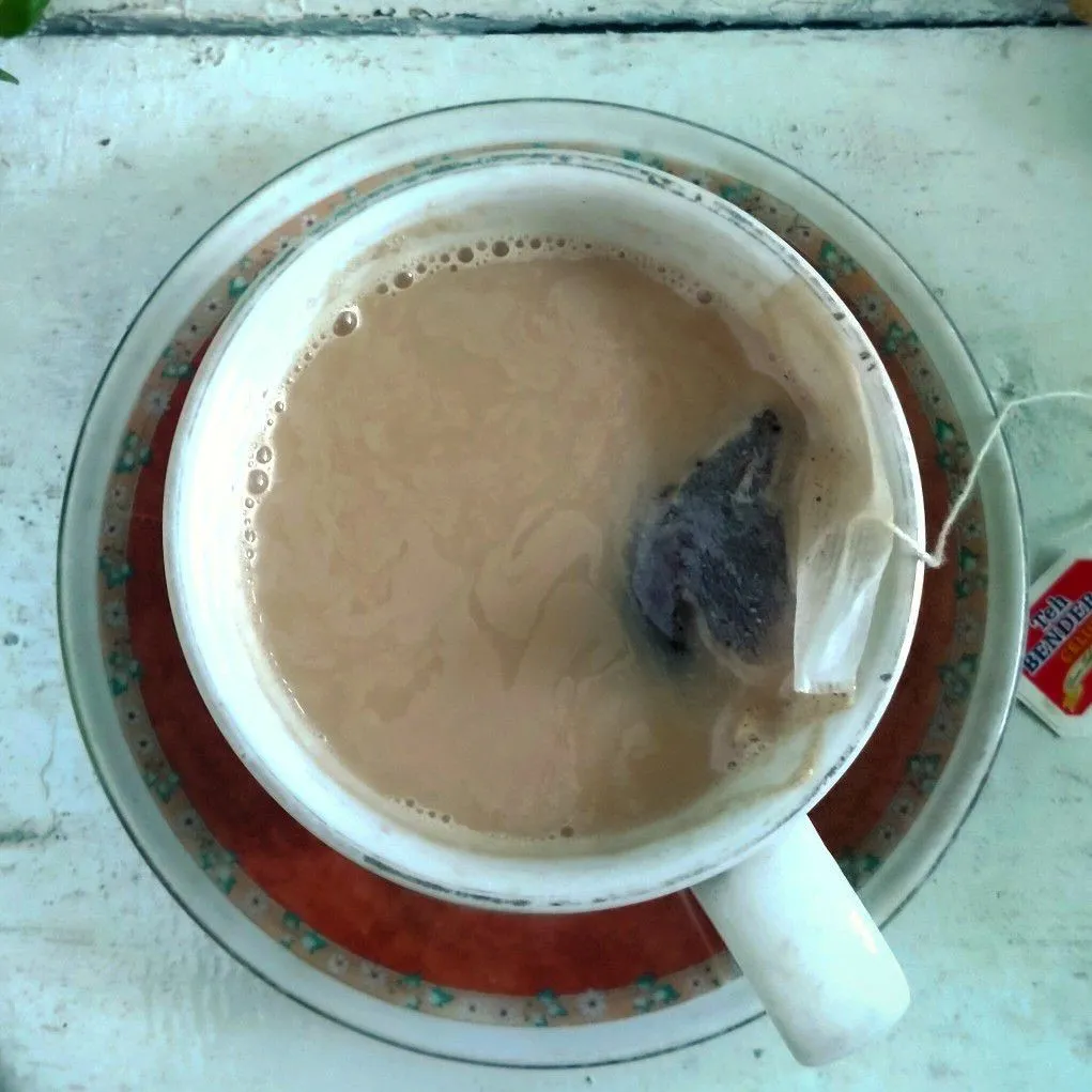 Step 5 Pandan Thai Milk Tea 