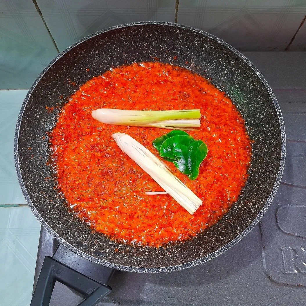 Step 4 Cumi Asin Sambal Petai