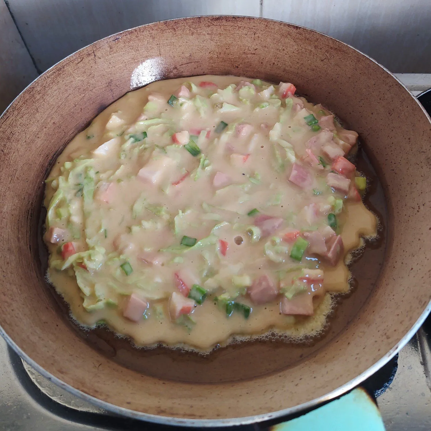 Step 5 Okonomiyaki #JagoMasakPriode4Week7 