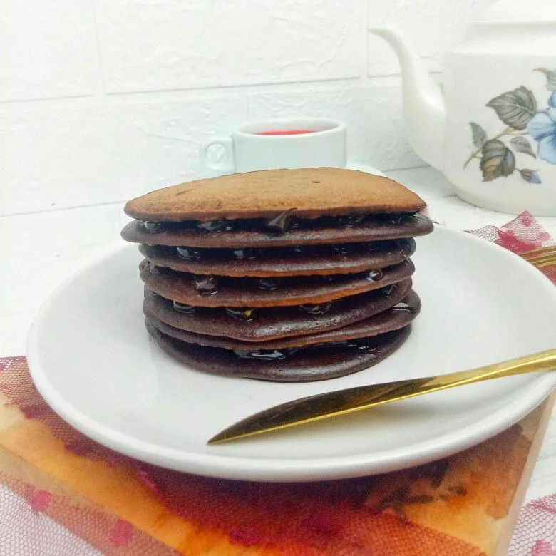 Dorayaki Pancake Coklat #JagoMasakPeriode4Week7