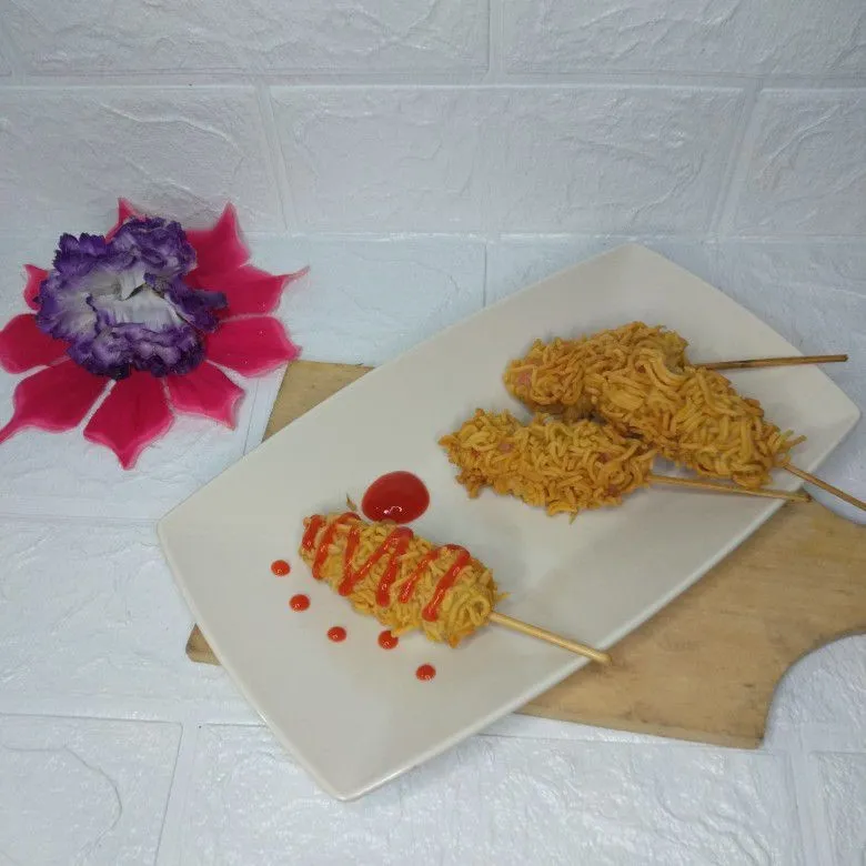 Step 6 Gamja Hotdog (korean corndog)