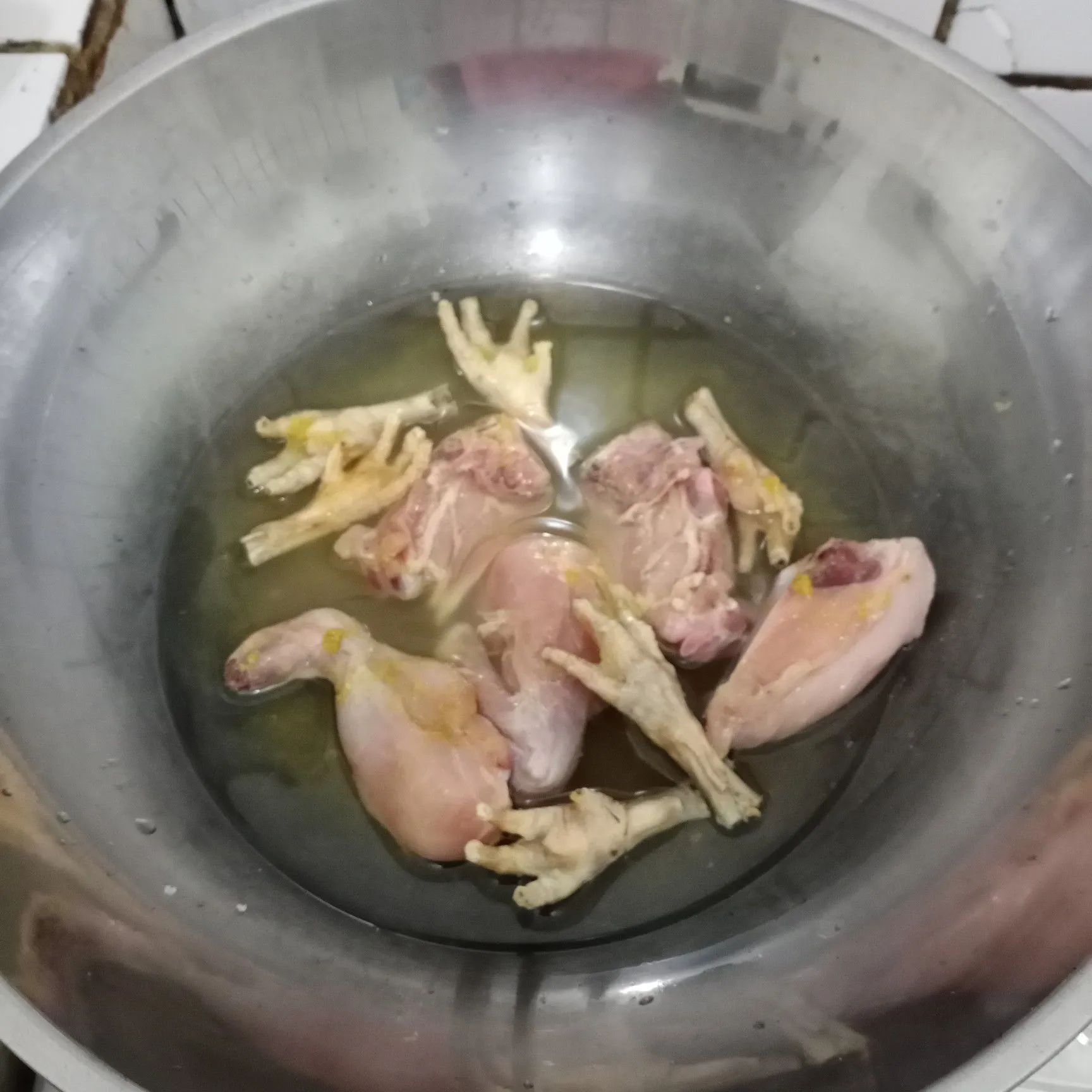 Step 1 Ayam Saos Padang
