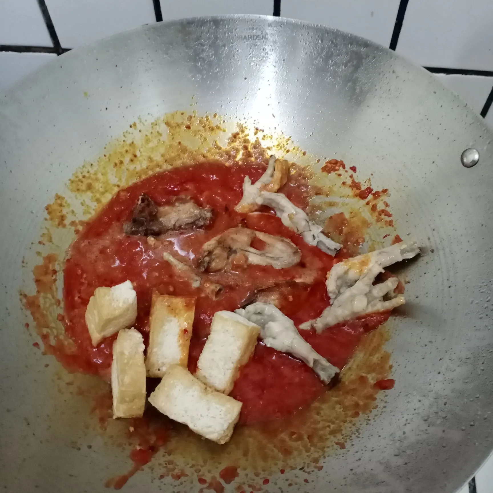 Step 6 Ayam Saos Padang