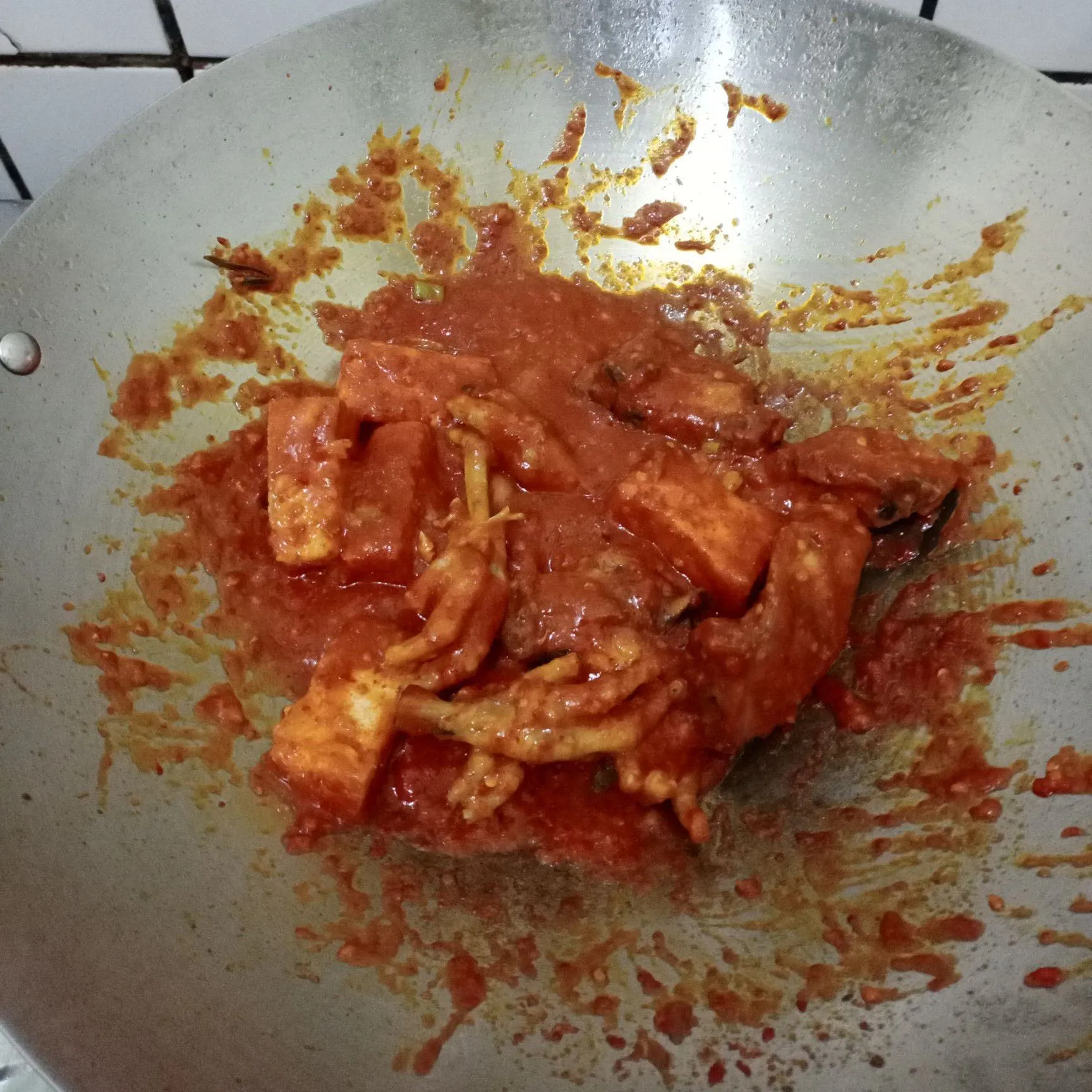 Step 7 Ayam Saos Padang
