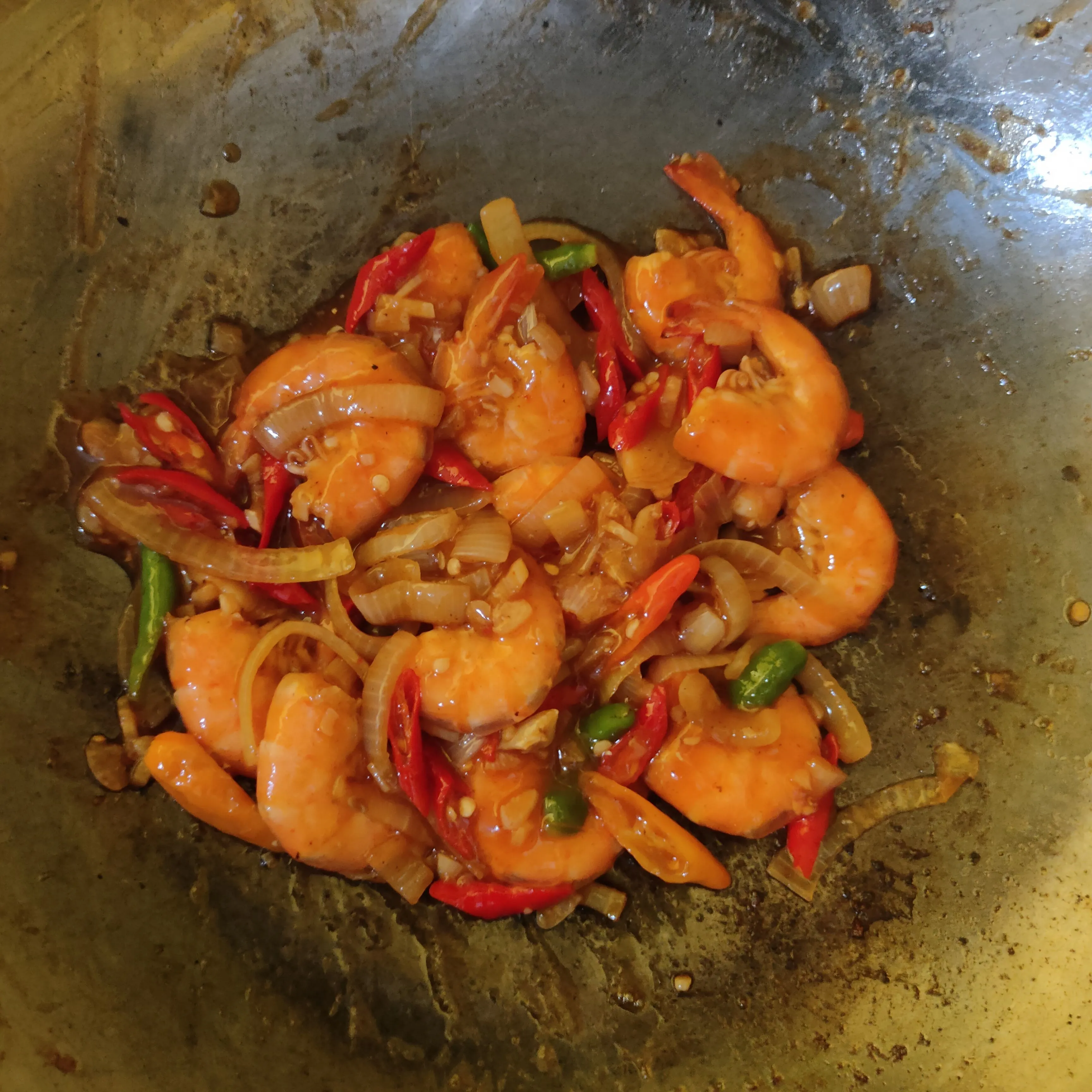 Step 7 Udang Asam Manis Pedas
