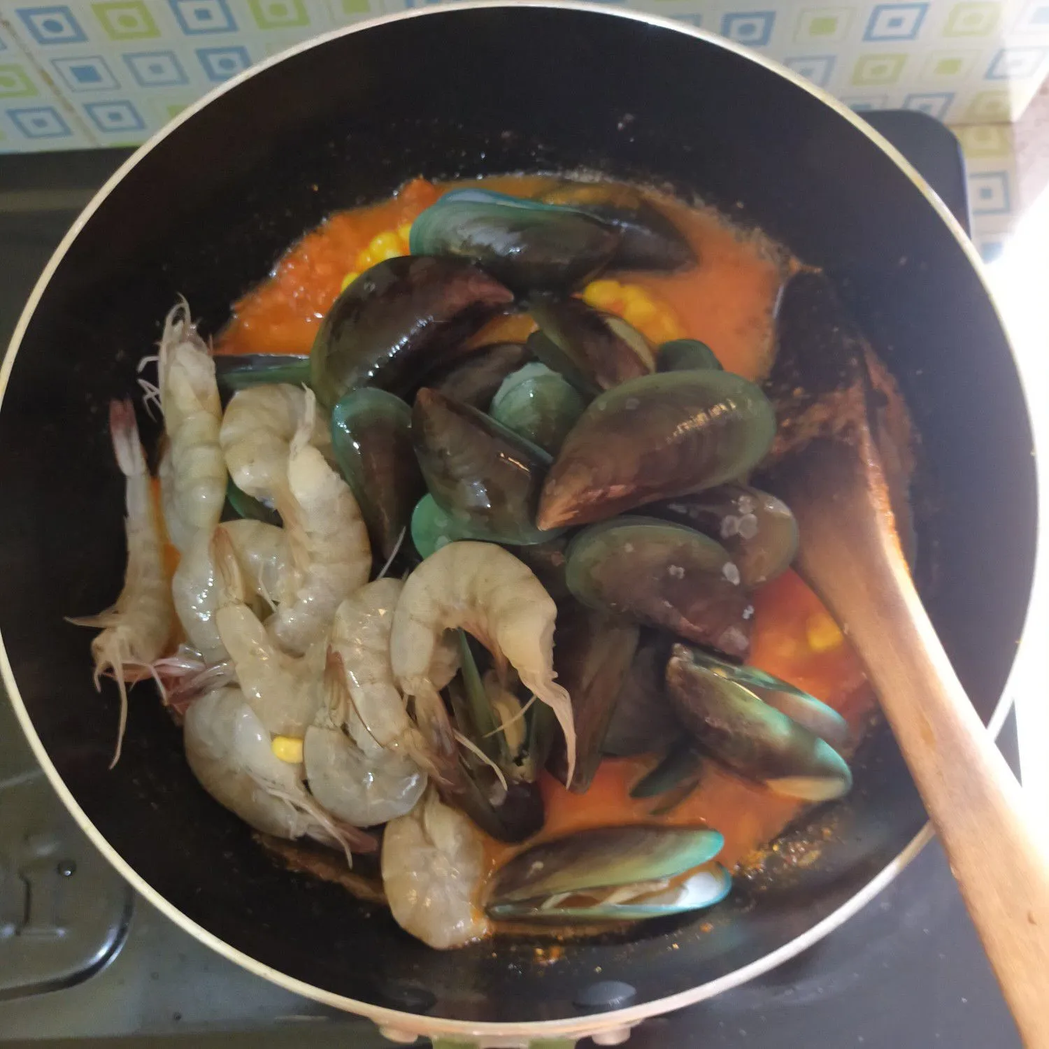Step 6 Kerang Ijo Saos Padang