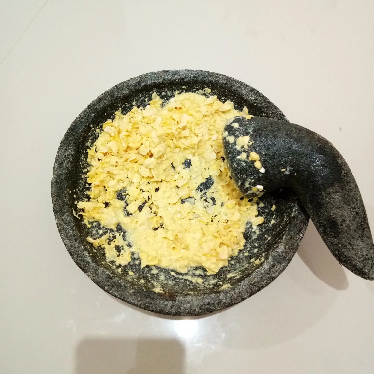 Step 2 Bakwan Jagung Kenikir