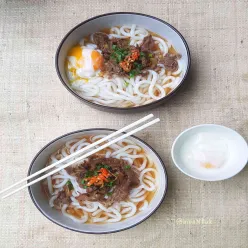 Niku + Tamago Udon ala Marugame