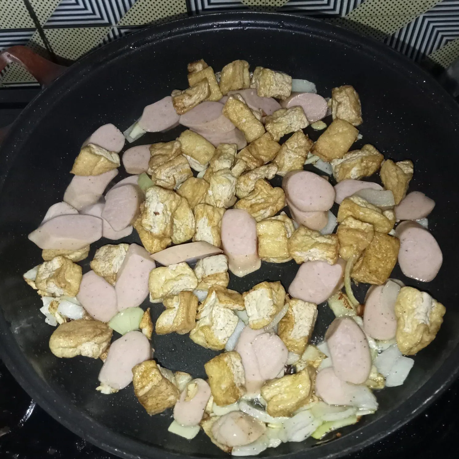 Step 4 Sosis Tahu Saus Teriyaki