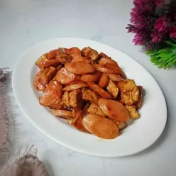 Sosis Tahu Saus Teriyaki