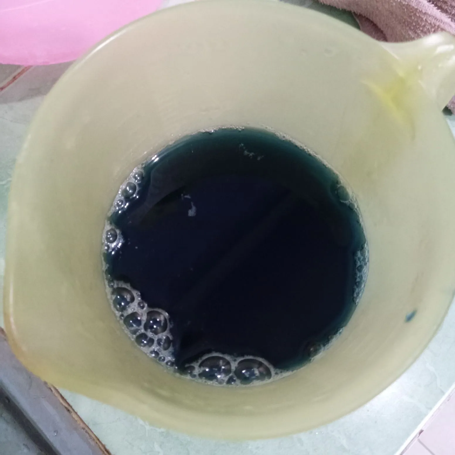 Step 2 Es Jelly Susu Bunga Telang