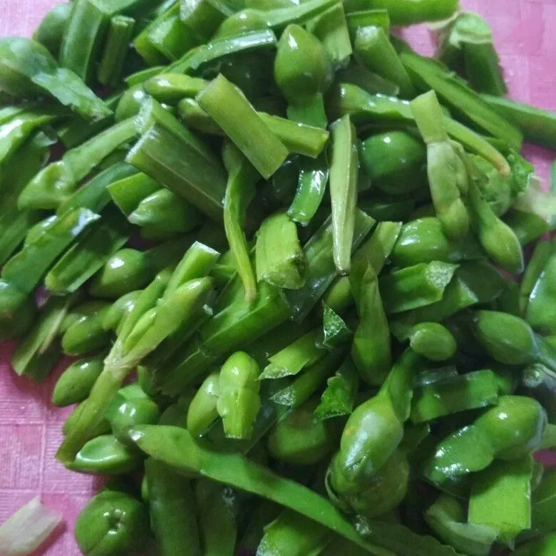 Step 1 Genjer Jamur Kuping Saos Tiram