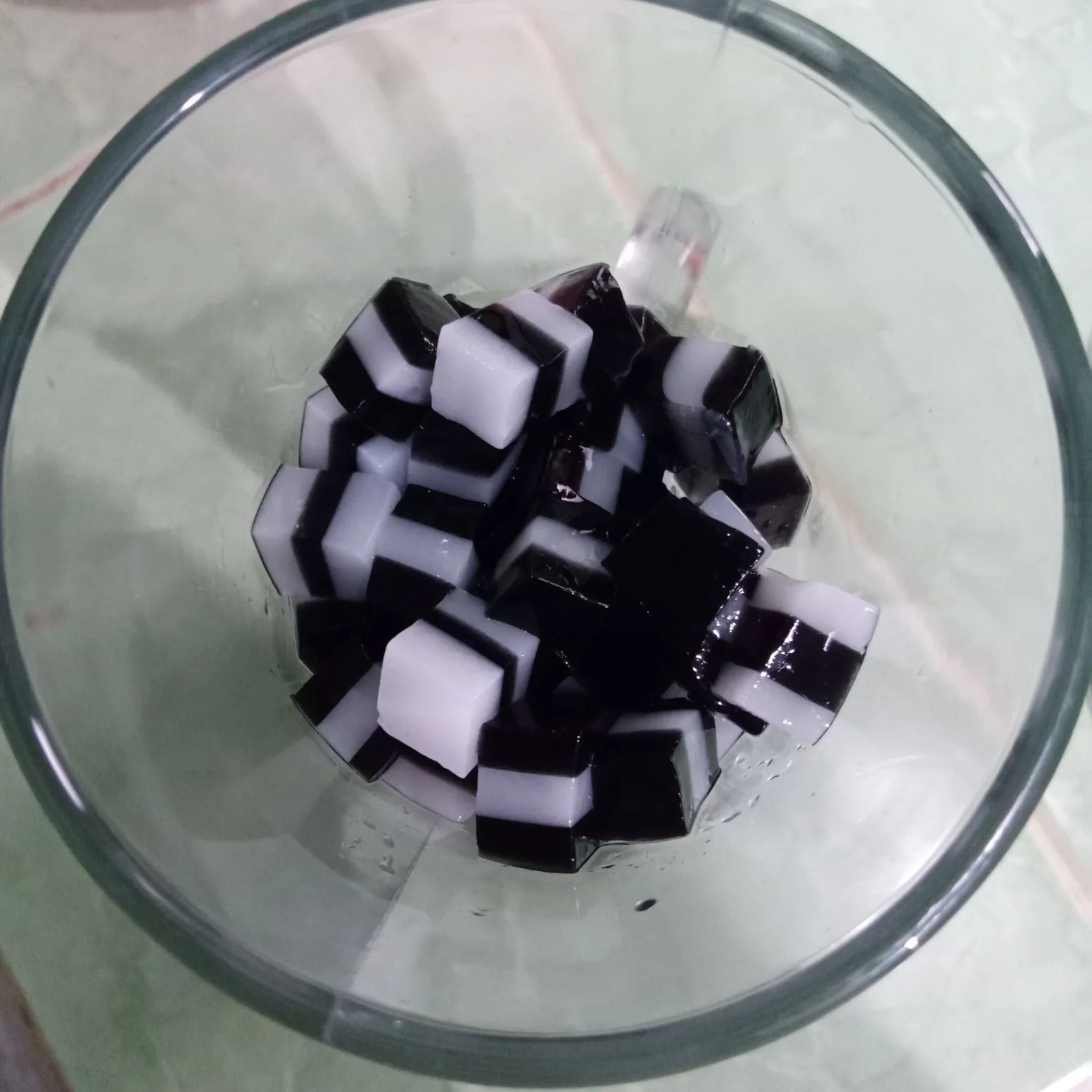 Step 4 Es Jelly Susu Bunga Telang