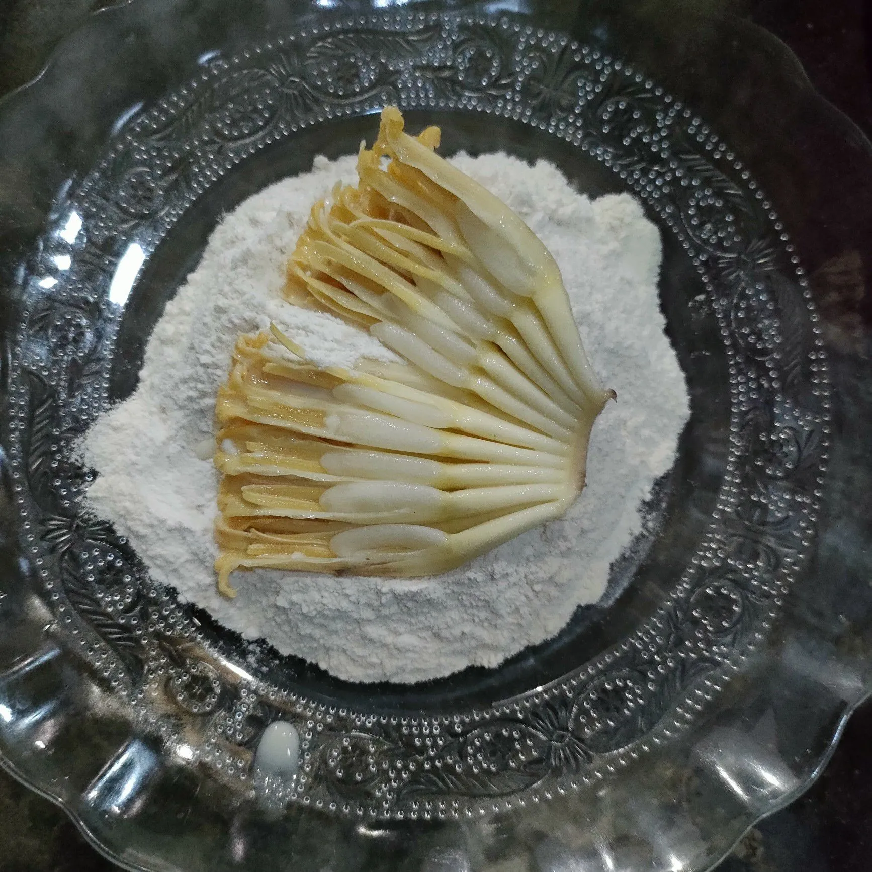 Step 5 Bunga Jantung Pisang Krispi