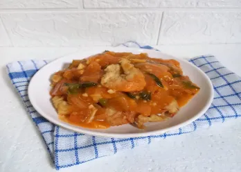 Udang Saus Asam Manis Pedas #JagoMasakMinggu8Periode2