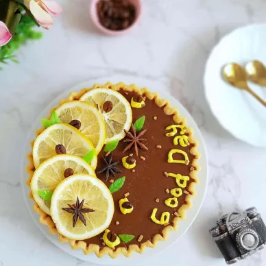 Coffee Panna Cotta Pie
