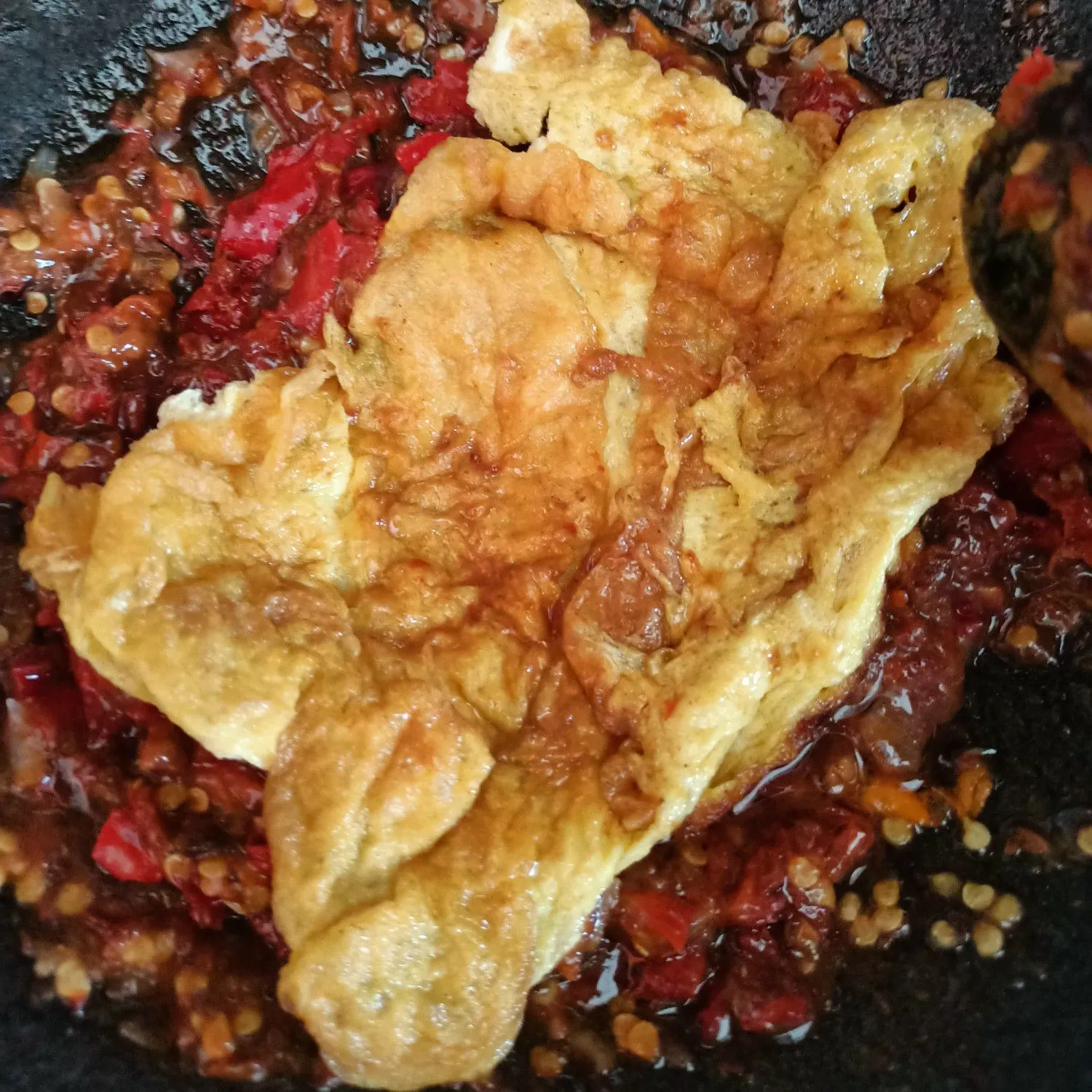Step 5 Sego Sambel Nasi Merah