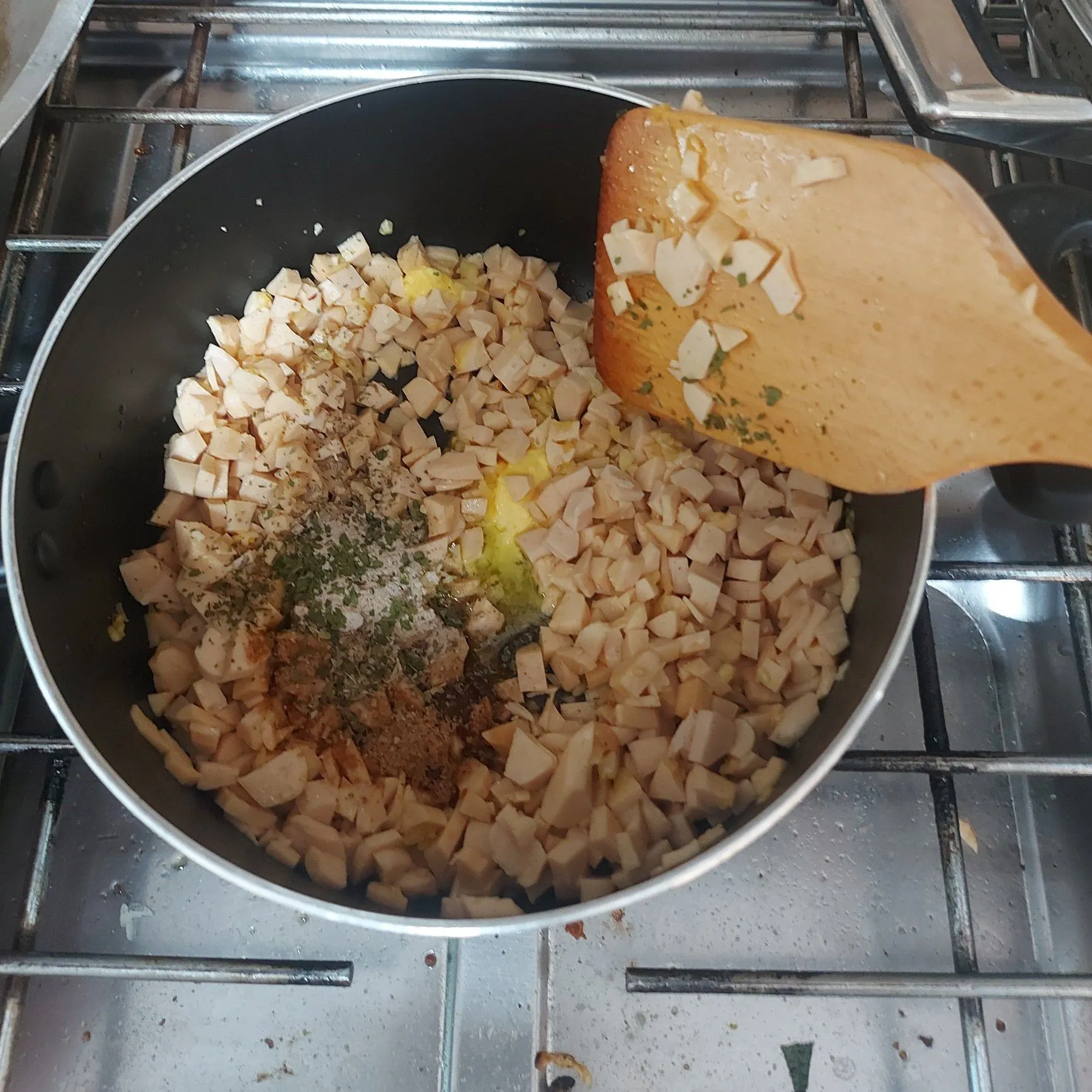 Step 2 Brulee Spaghetti