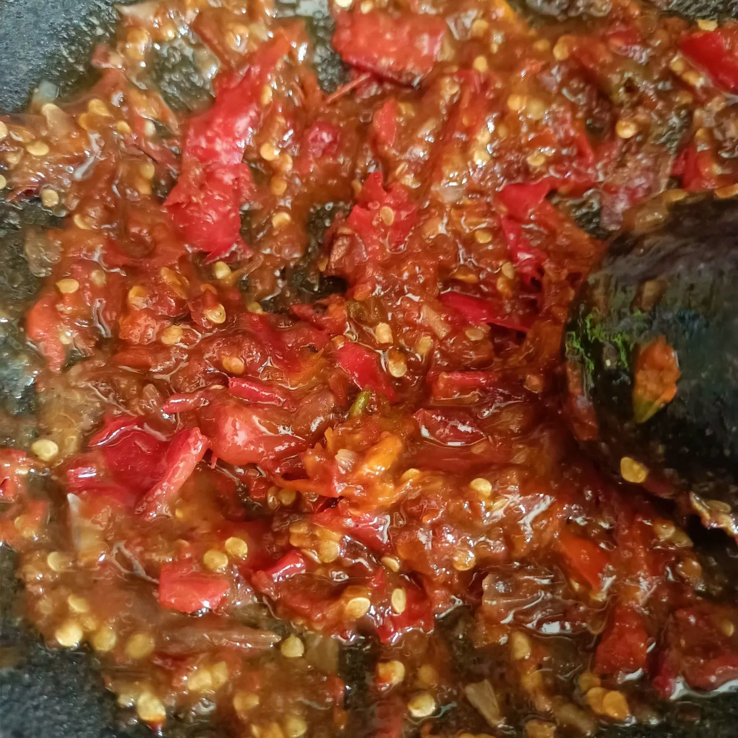 Step 4 Sego Sambel Nasi Merah