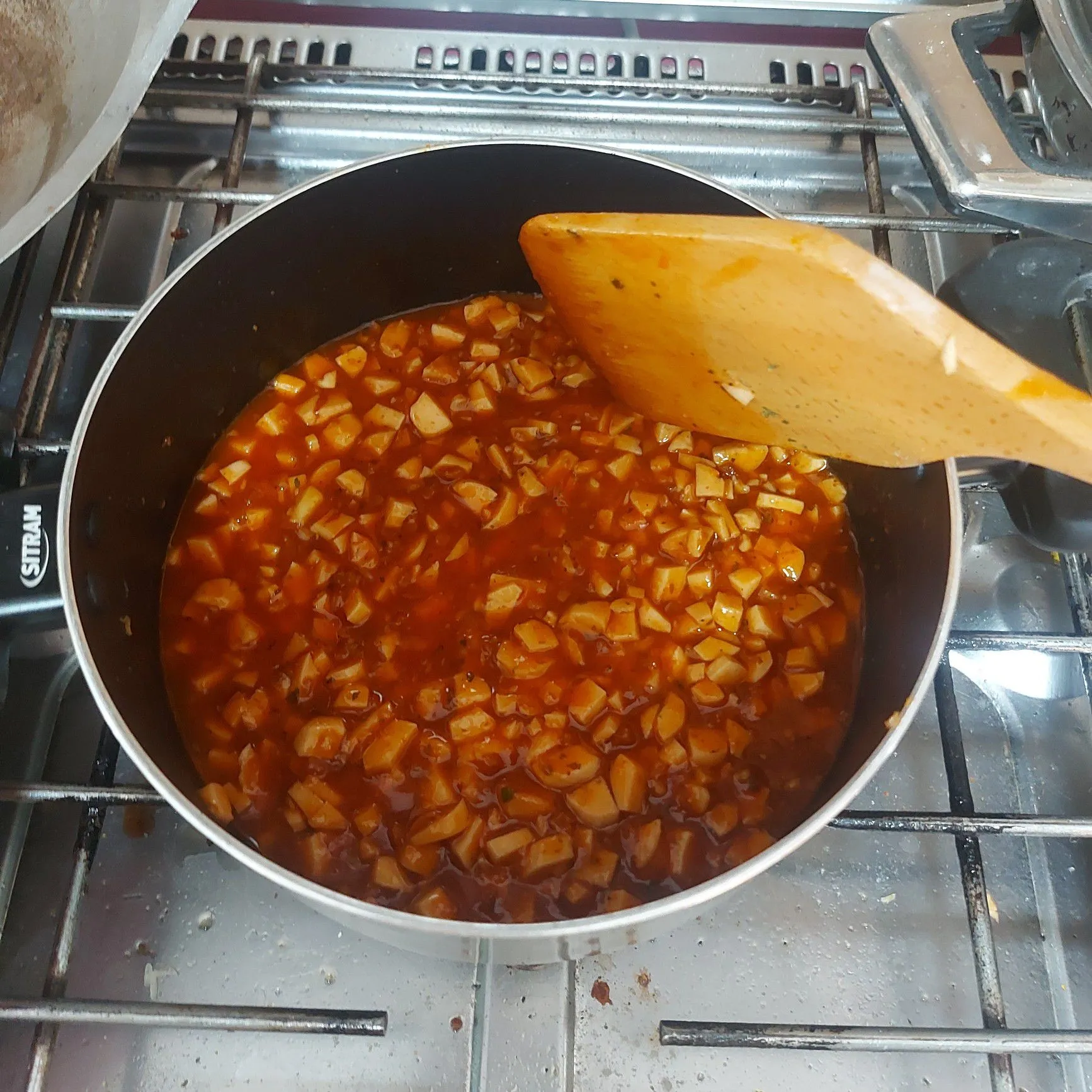 Step 3 Brulee Spaghetti