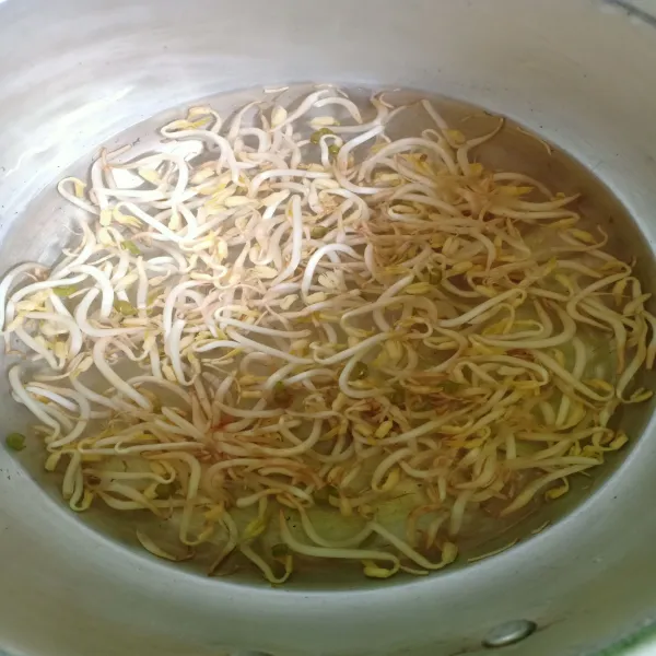 Rebus taoge hingga matang lalu tiriskan.