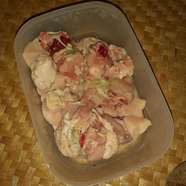 Step 1 Rawon Ayam