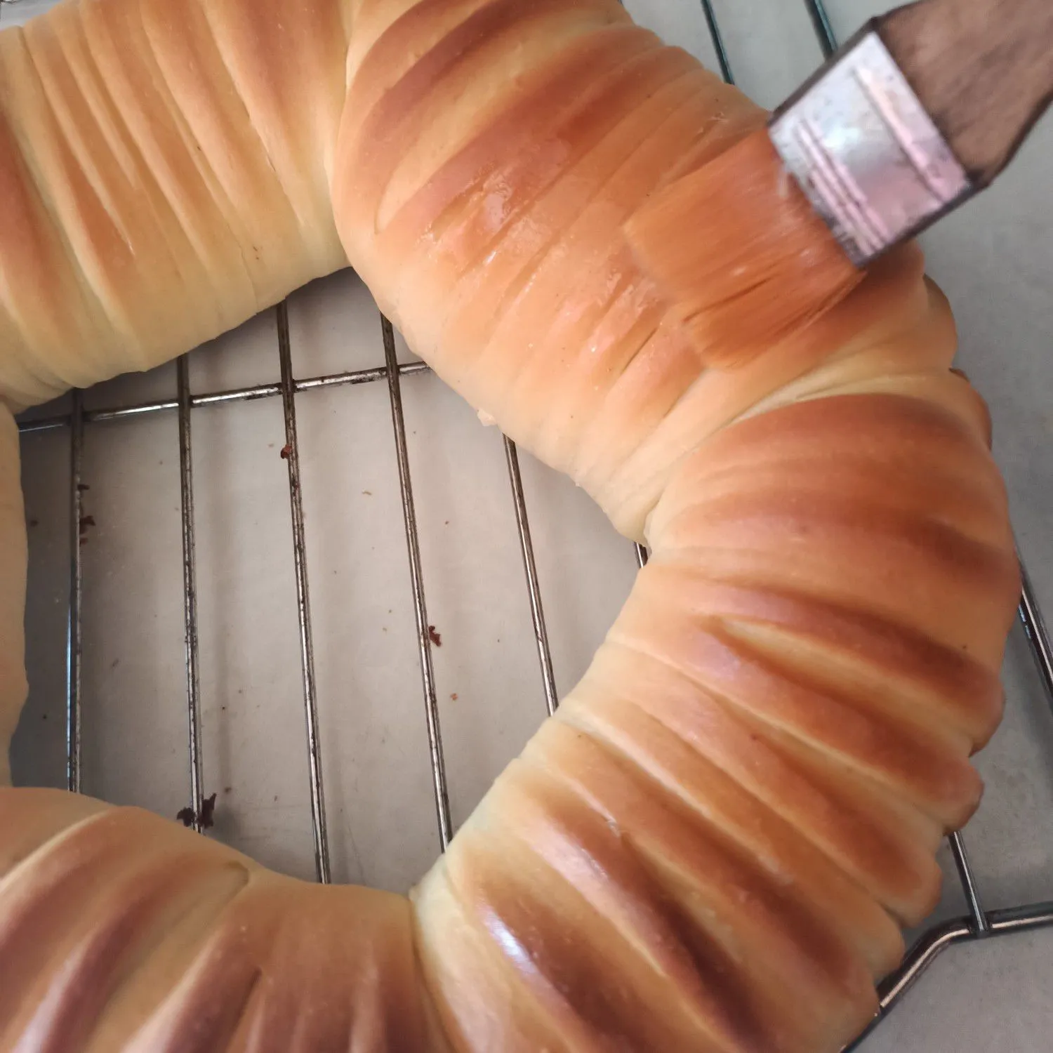 Step 8 Wool Roll Bread isi Coklat