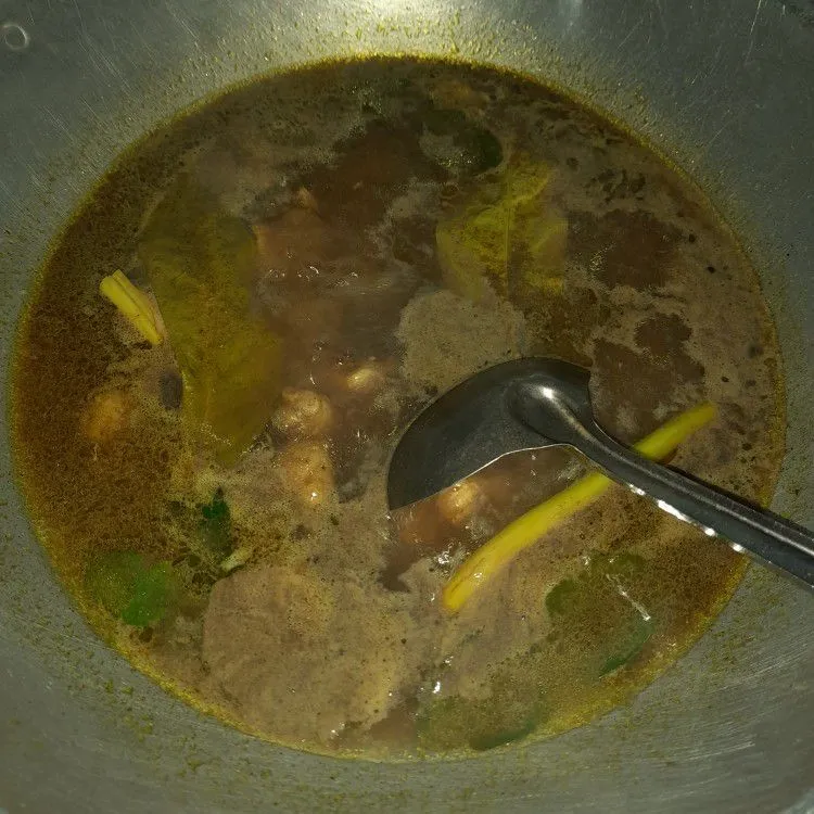 Step 5 Rawon Ayam