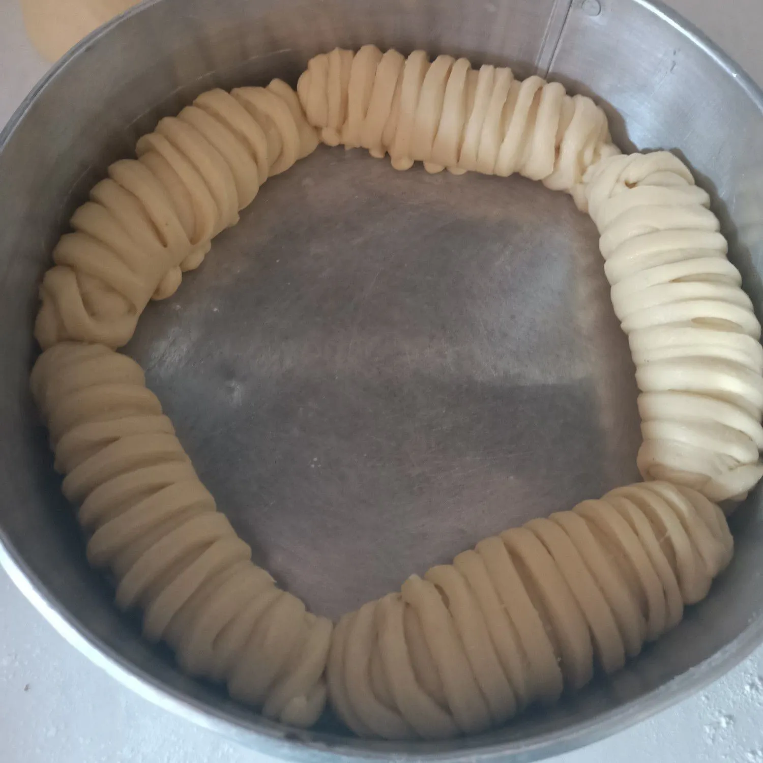 Step 7 Wool Roll Bread isi Coklat