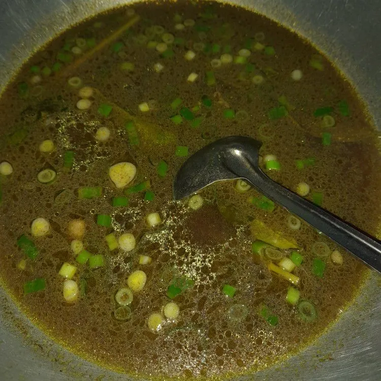 Step 6 Rawon Ayam