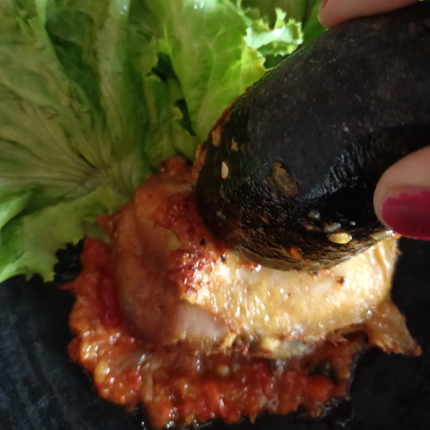 Step 5 Penyetan Ayam Suroboyo