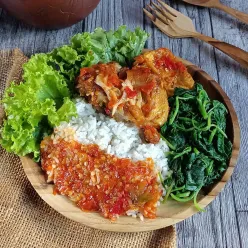 Sego Sambel Ayam Bayem #JagoMasak2022
