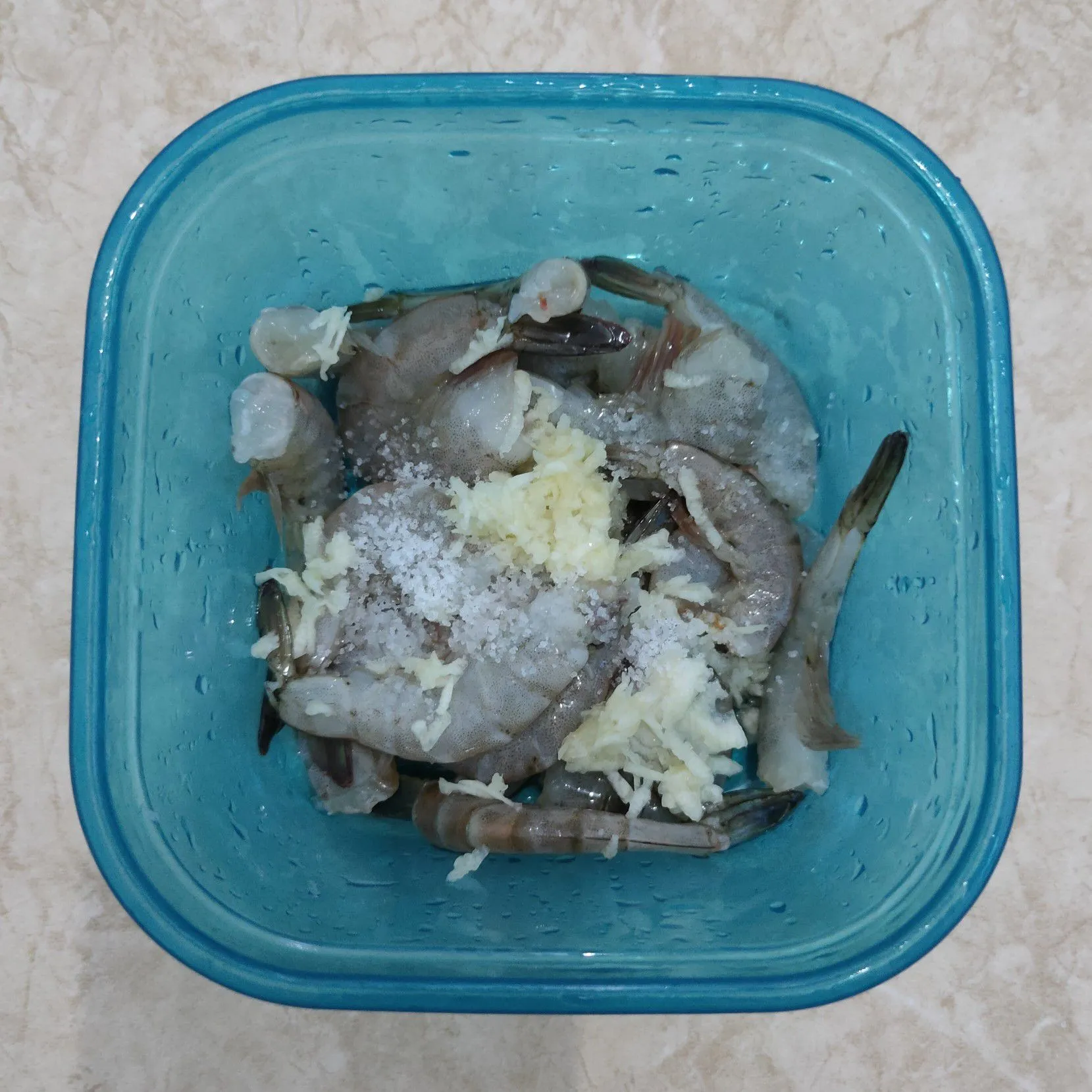 Step 1 Sego Sambel Udang Telur