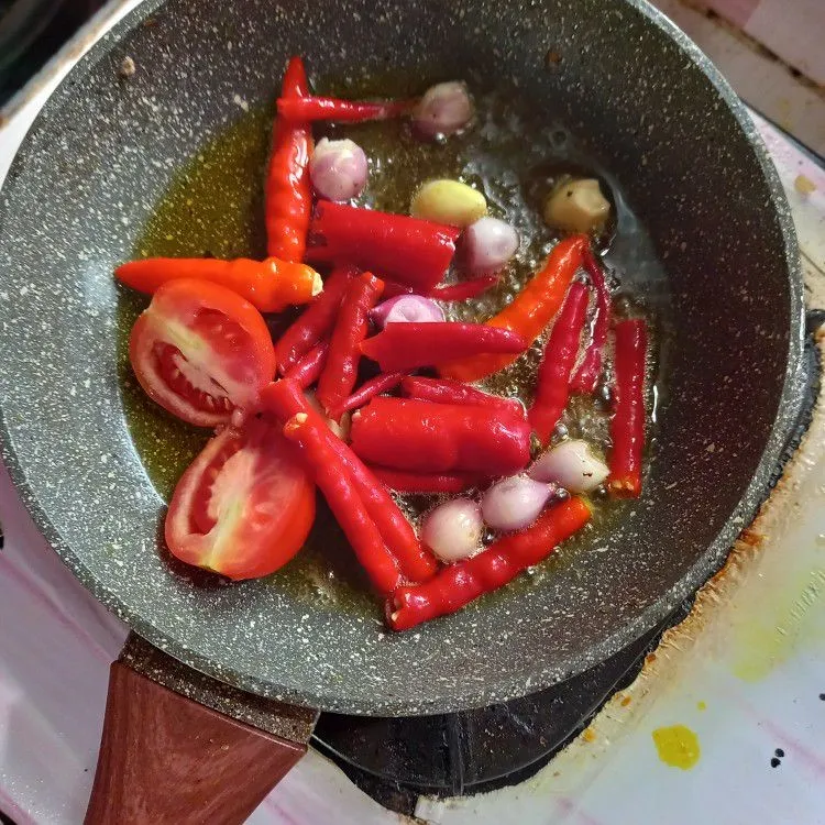 Step 6 Ayam penyet suroboyo