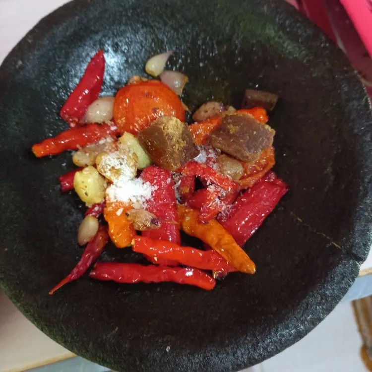 Step 7 Ayam penyet suroboyo