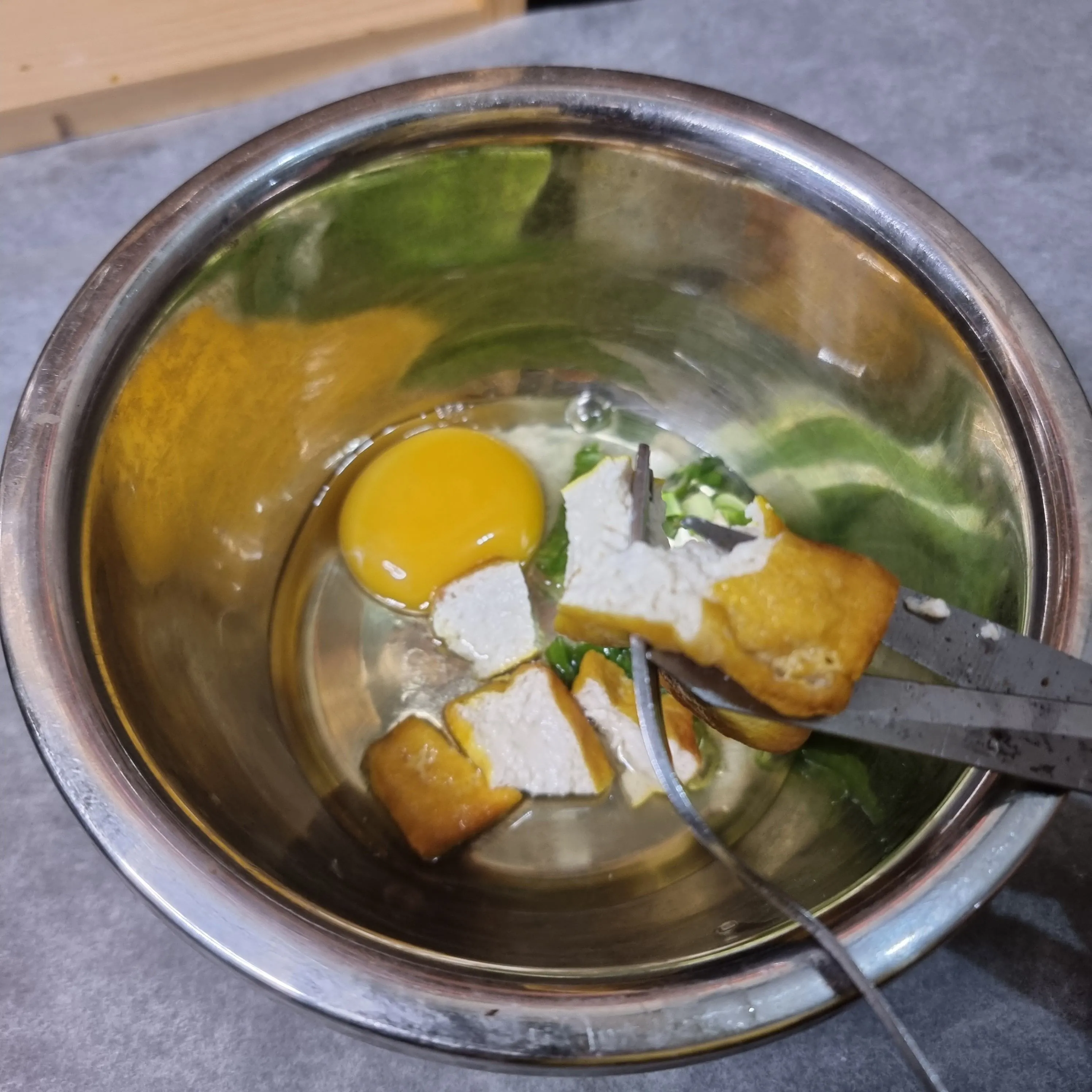 Step 2 Tahu Tek Telur