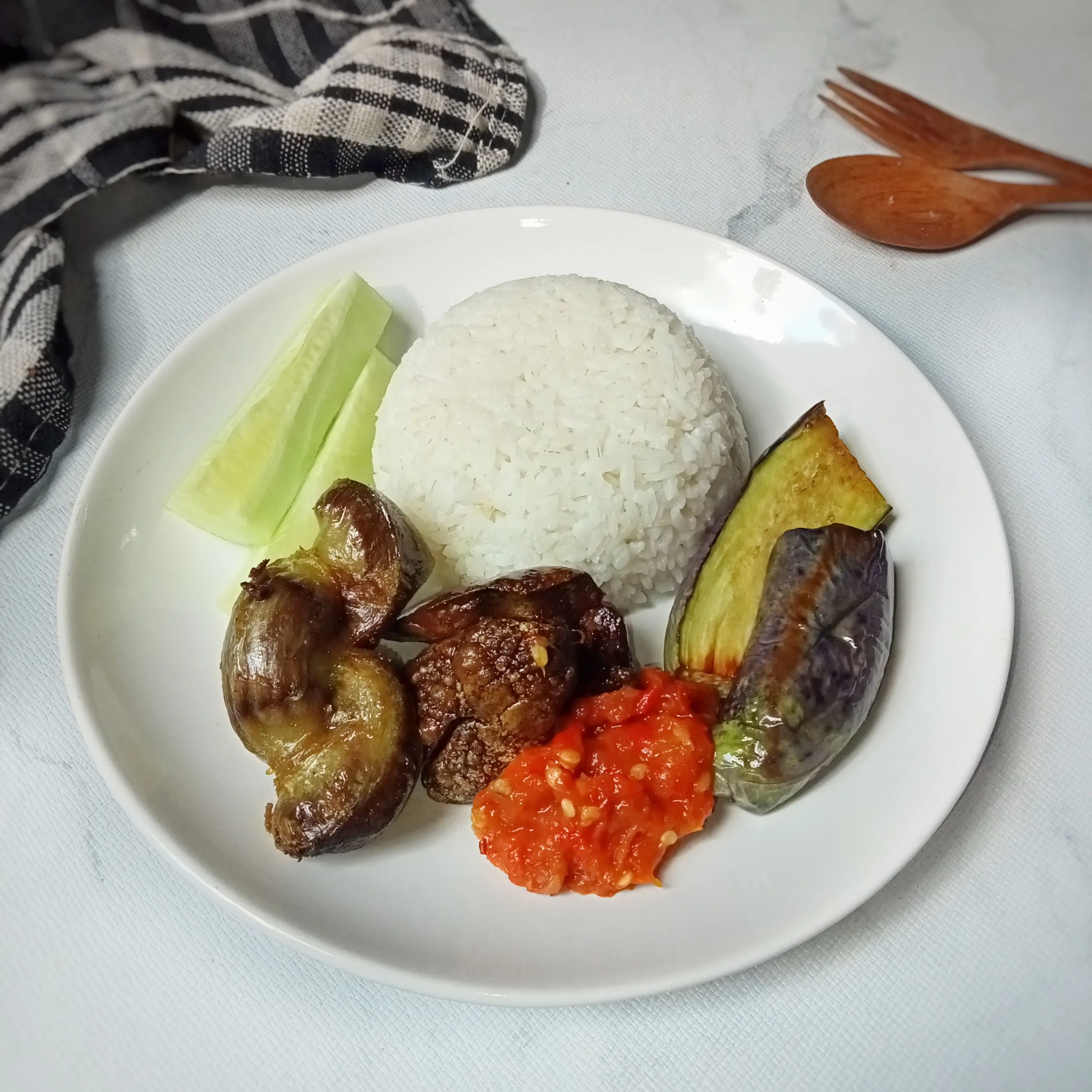 Step 5 Sego Sambel Hati Ampela