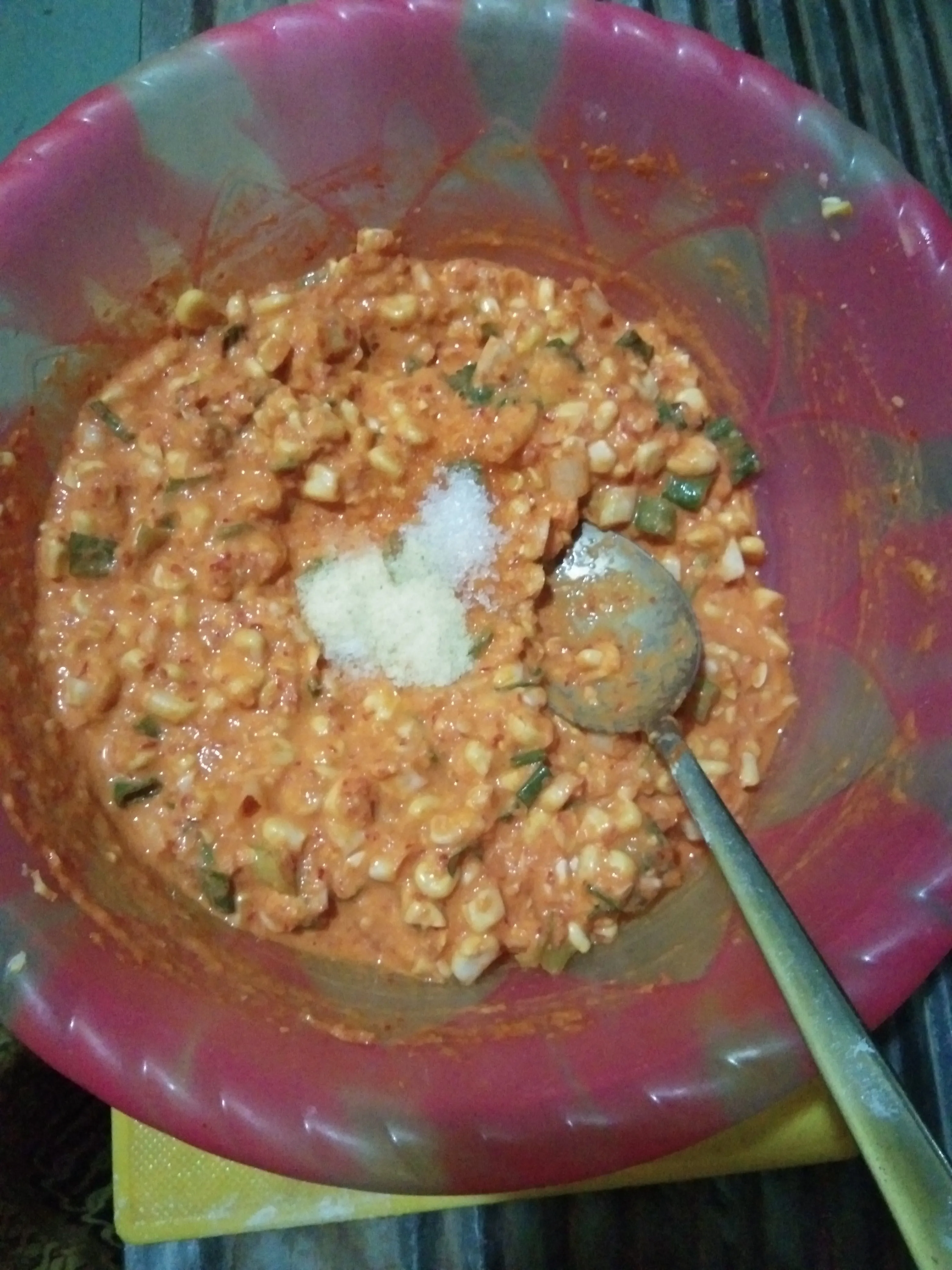 Step 4 Bakwan Jagung khas Surabaya