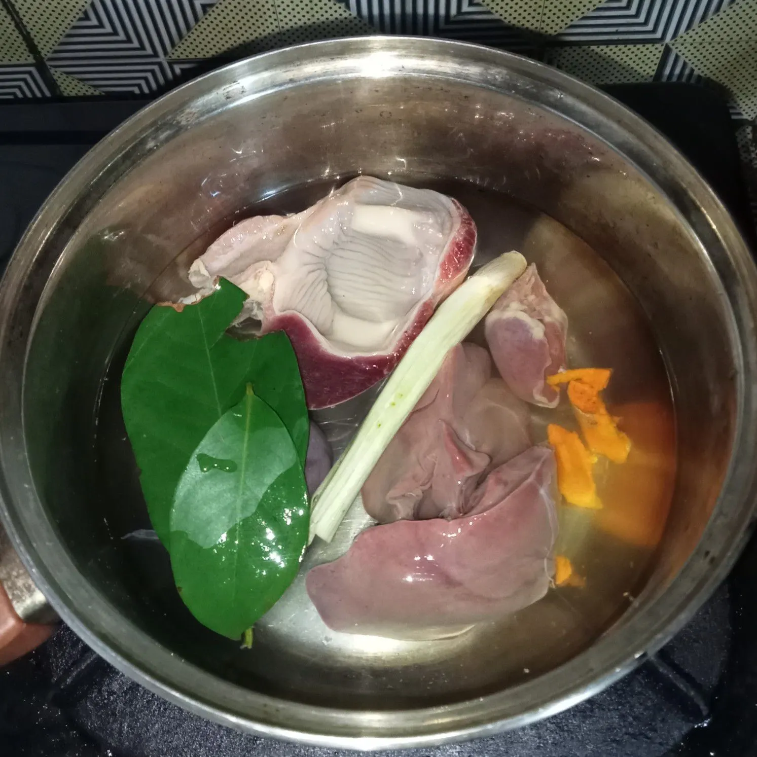 Step 1 Sego Sambel Hati Ampela