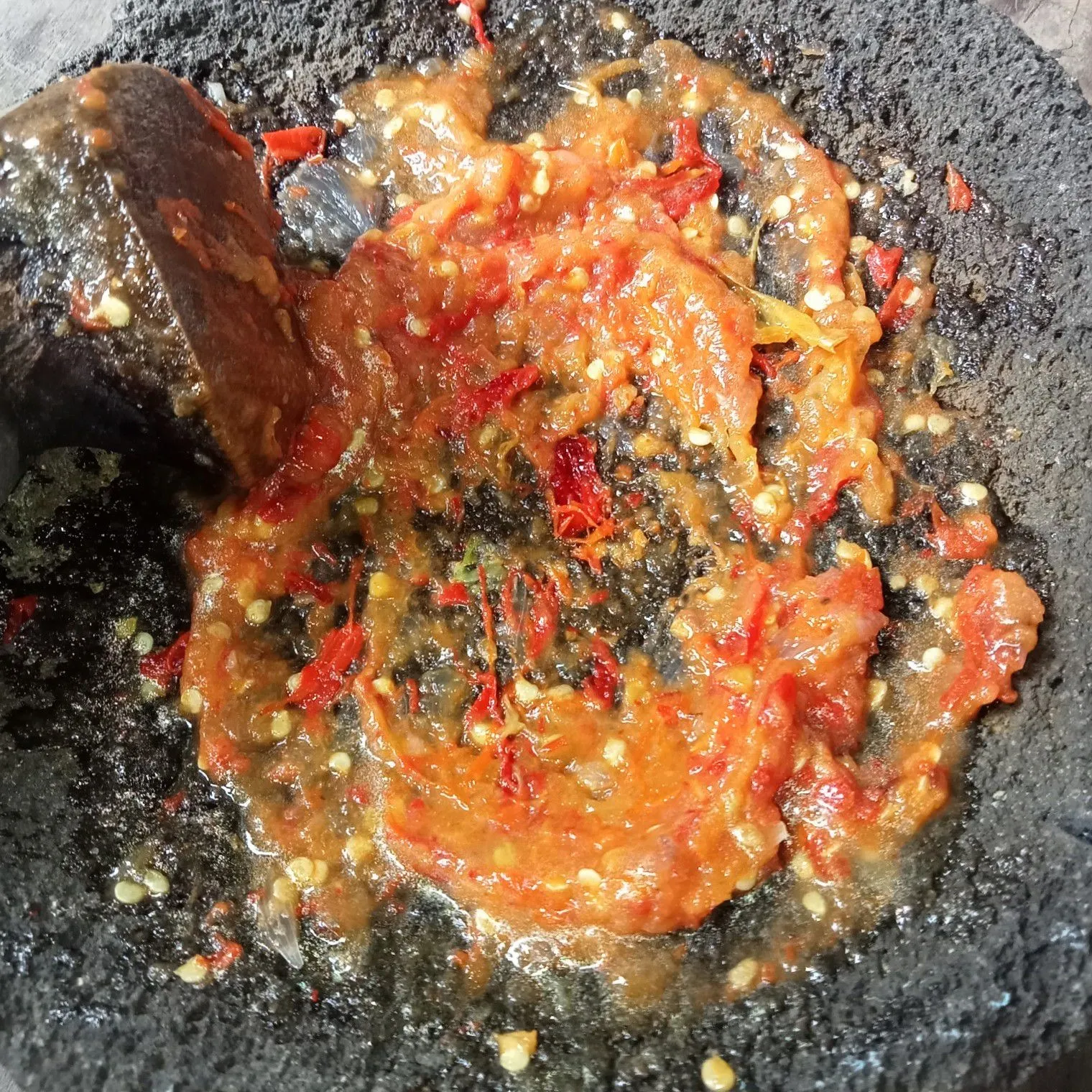 Step 4 Sego Sambel Hati Ampela