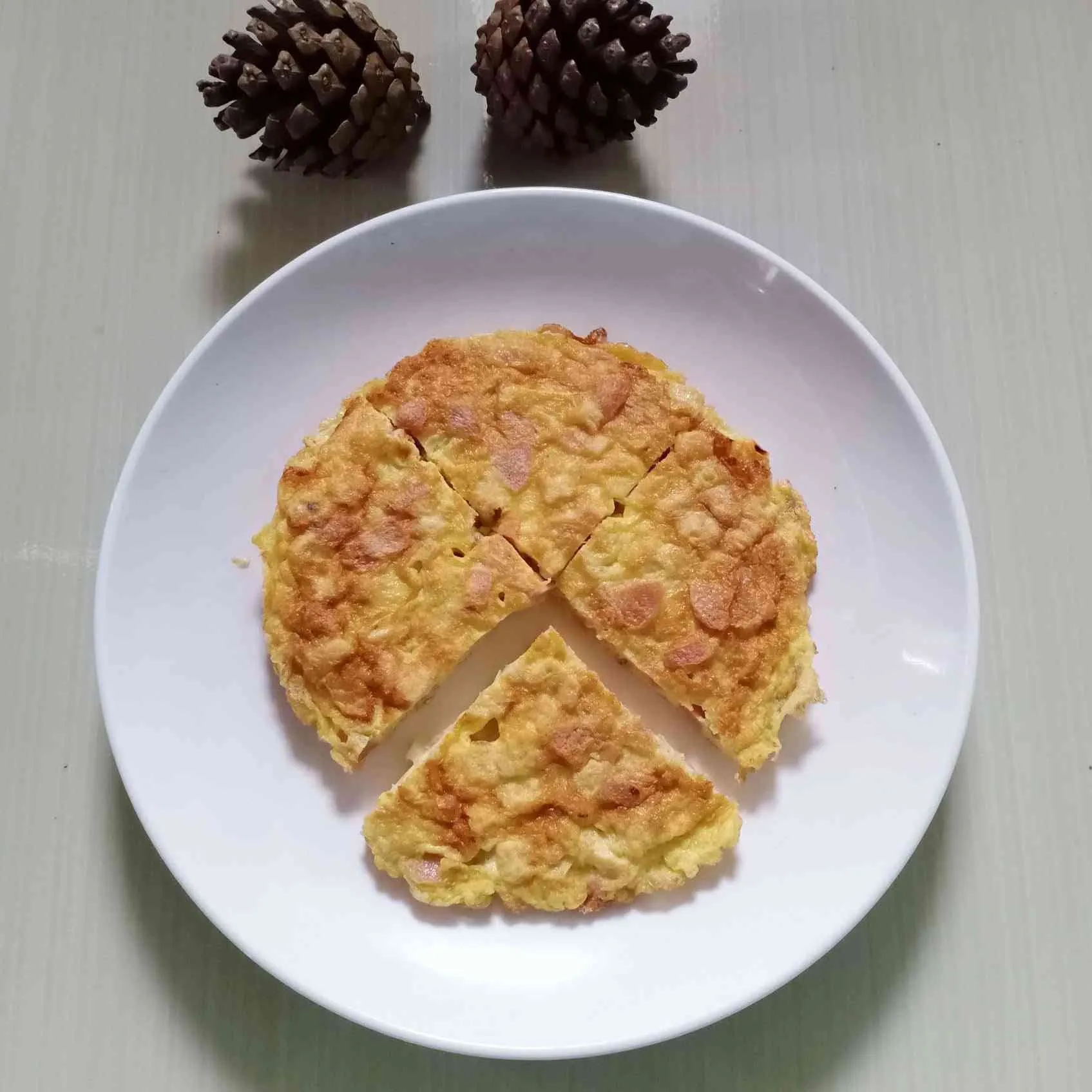 Telur Dadar Tempe Sosis