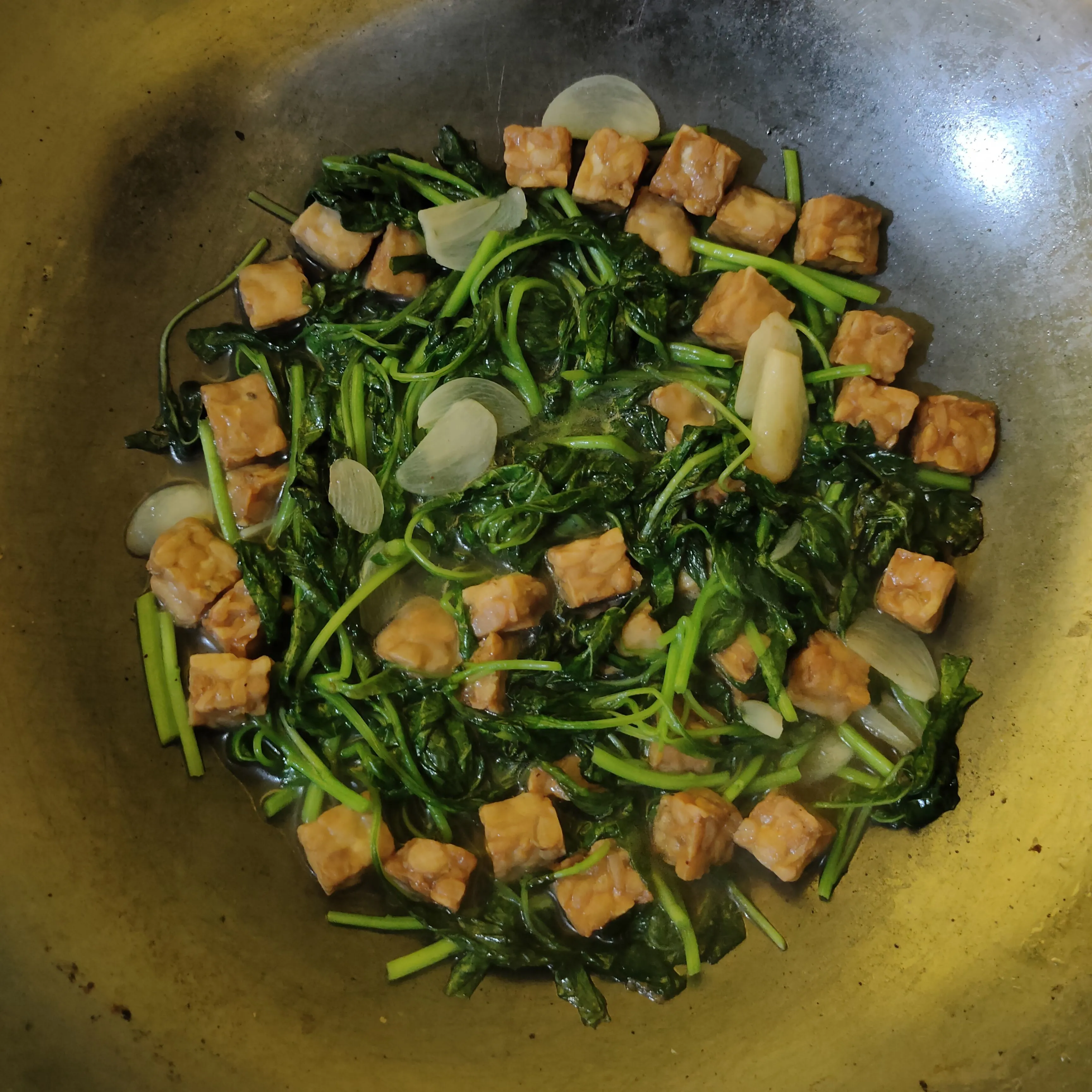 Step 5 Tumis Tempe Bayam