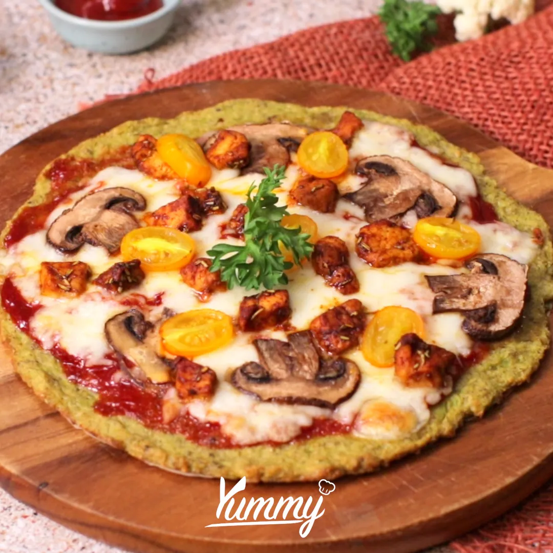 Pizza Kembang Kol Ayam Jamur