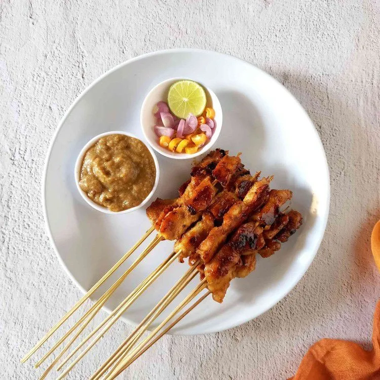 Sate Ayam Saus Selai Kacang