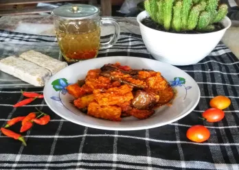 Balado Terong Tempe