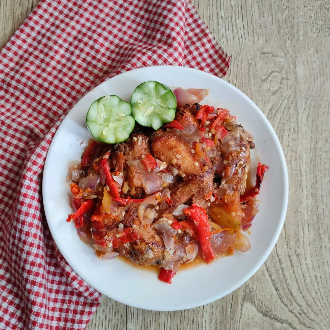 Step 6 Ayam Pecak