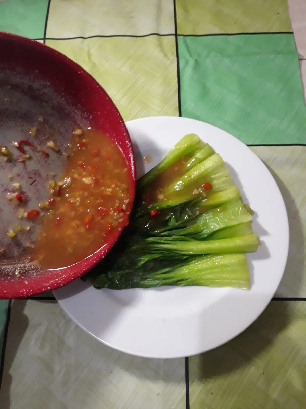 Step 5 Pokcoy Garlic Pedas